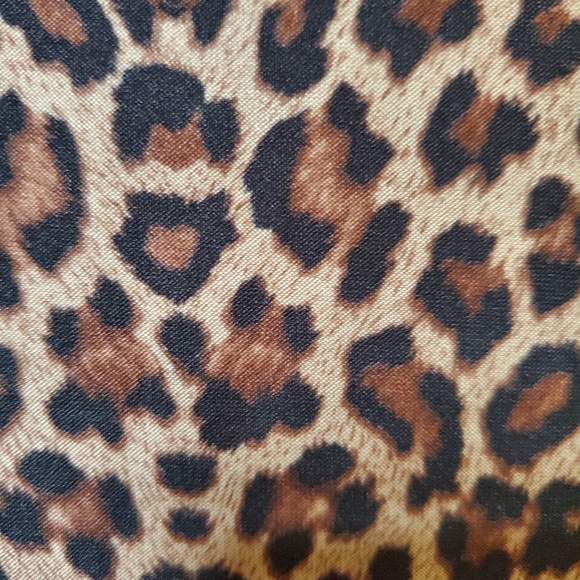 Casual Corner Annex Petite leopard/animal print short sleeved shirt size medium - Picture 4 of 9